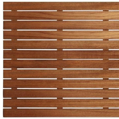 25" Premium Teak Shower Bath Mat HomeRoots