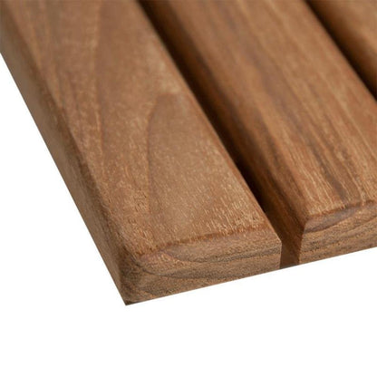 25" Premium Teak Shower Bath Mat HomeRoots