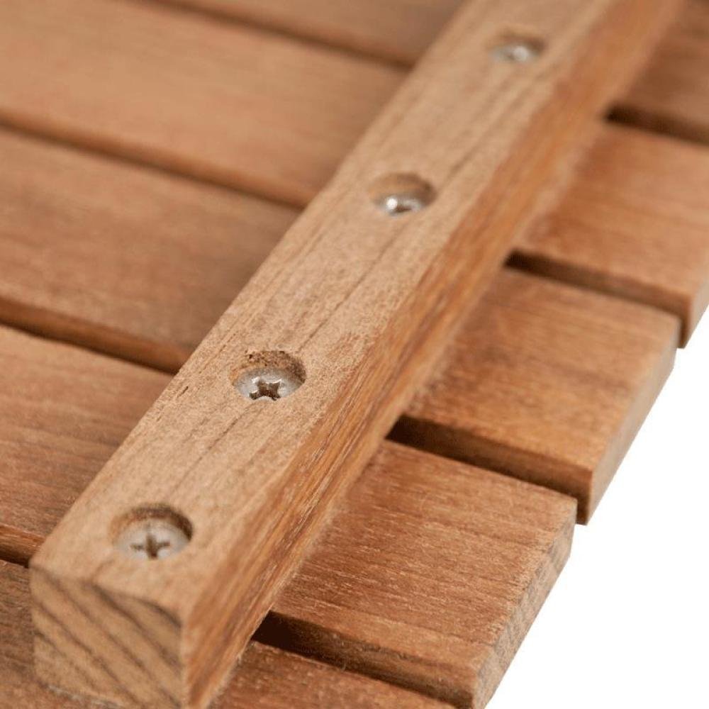 25" Premium Teak Shower Bath Mat HomeRoots