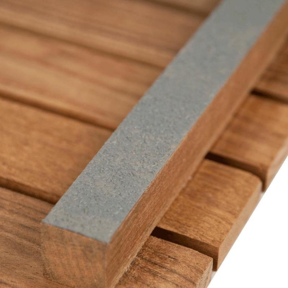 25" Premium Teak Shower Bath Mat HomeRoots