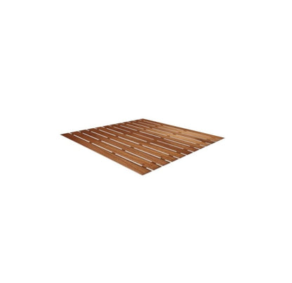 25" Premium Teak Shower Bath Mat HomeRoots