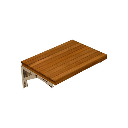 17" Premium Wall Mount Teak Shower Bench HomeRoots