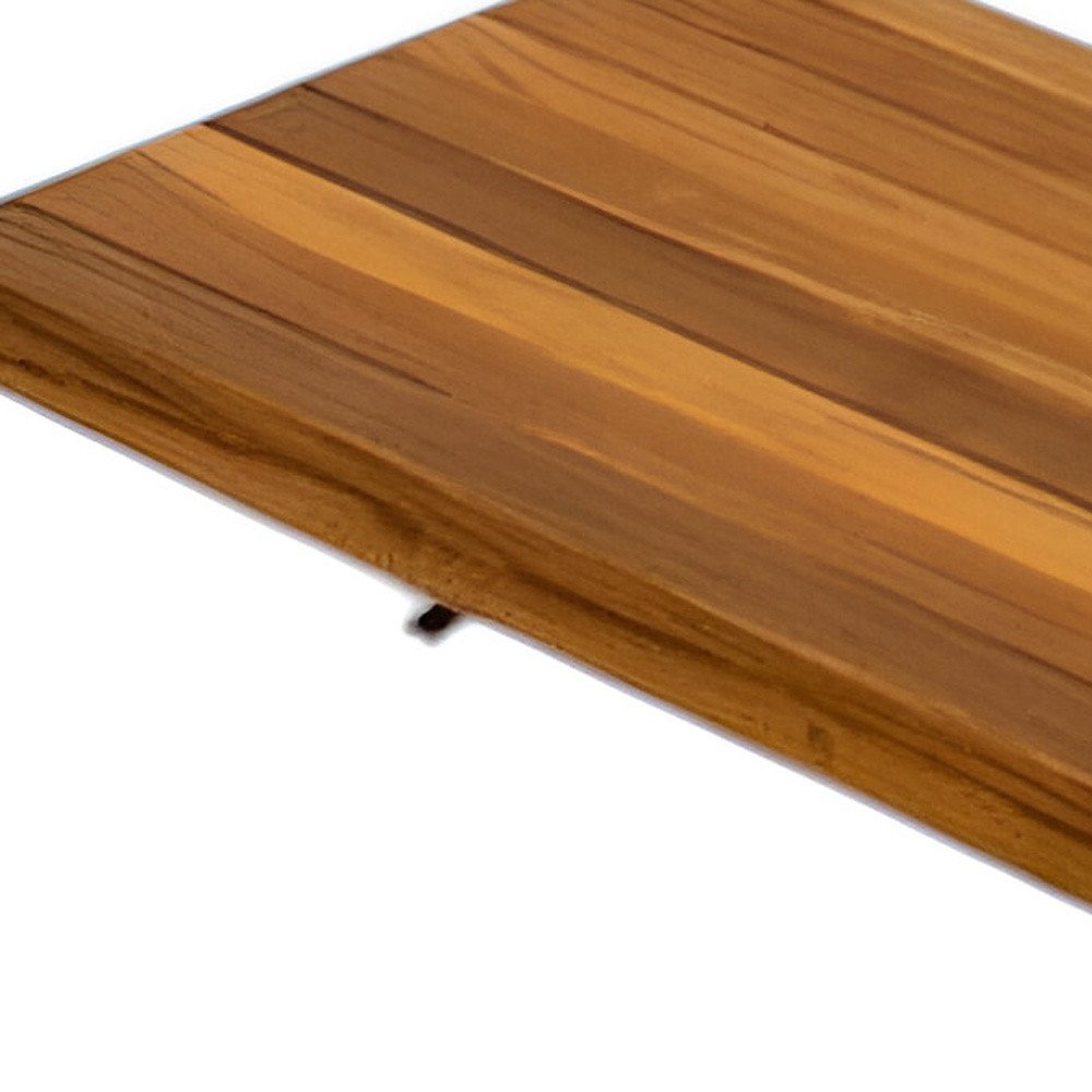 24" Premium Wall Mount Teak Shower Bench HomeRoots