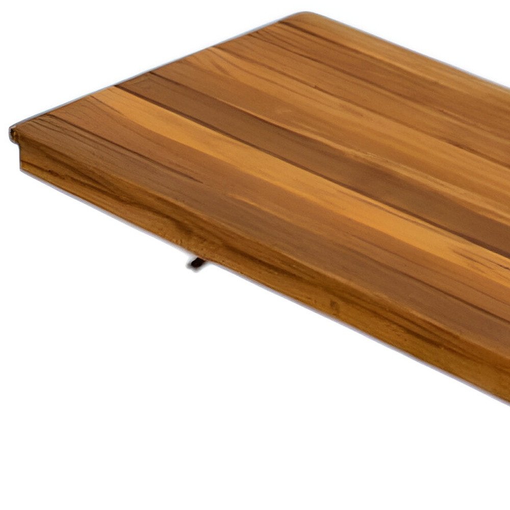 24" Premium Wall Mount Teak Shower Bench HomeRoots