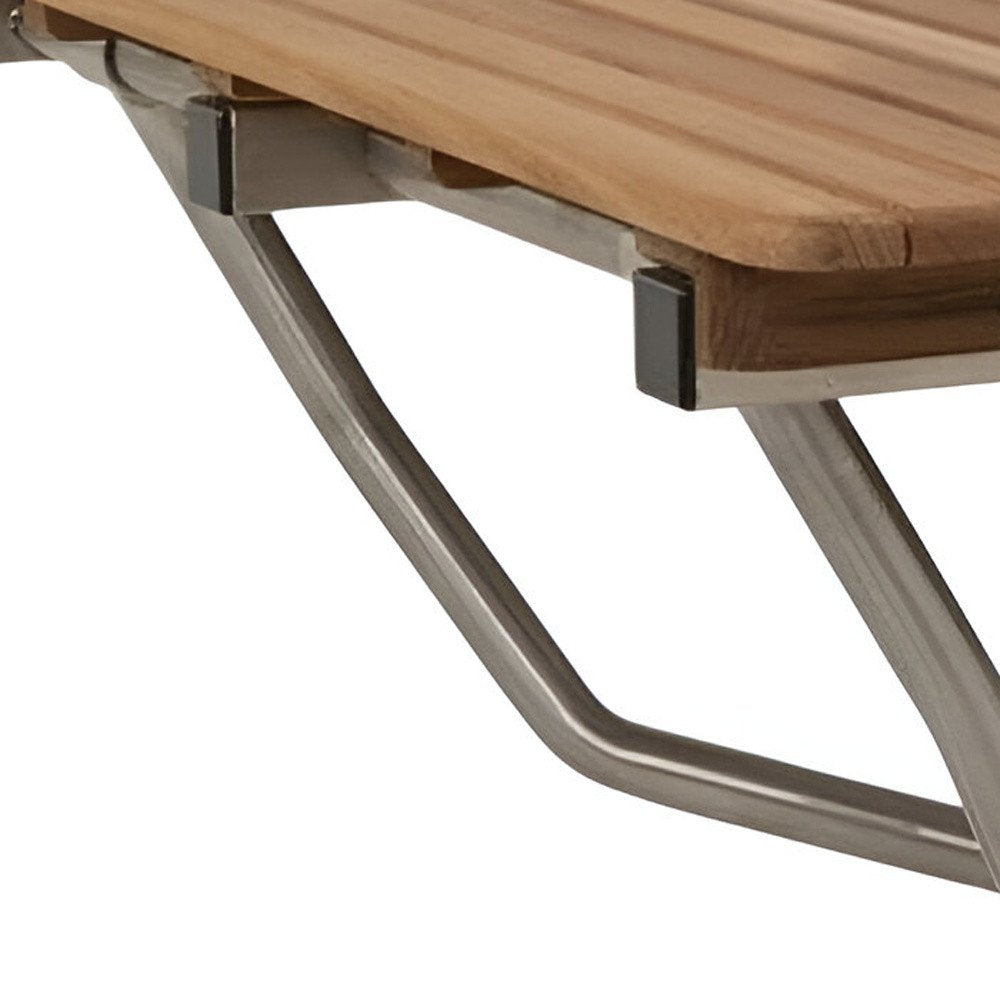 32" Premium Wall Mount Teak Shower Bench HomeRoots
