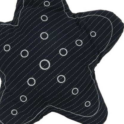 Set of Two 12" Blue Starfish Coastal Throw Pillows