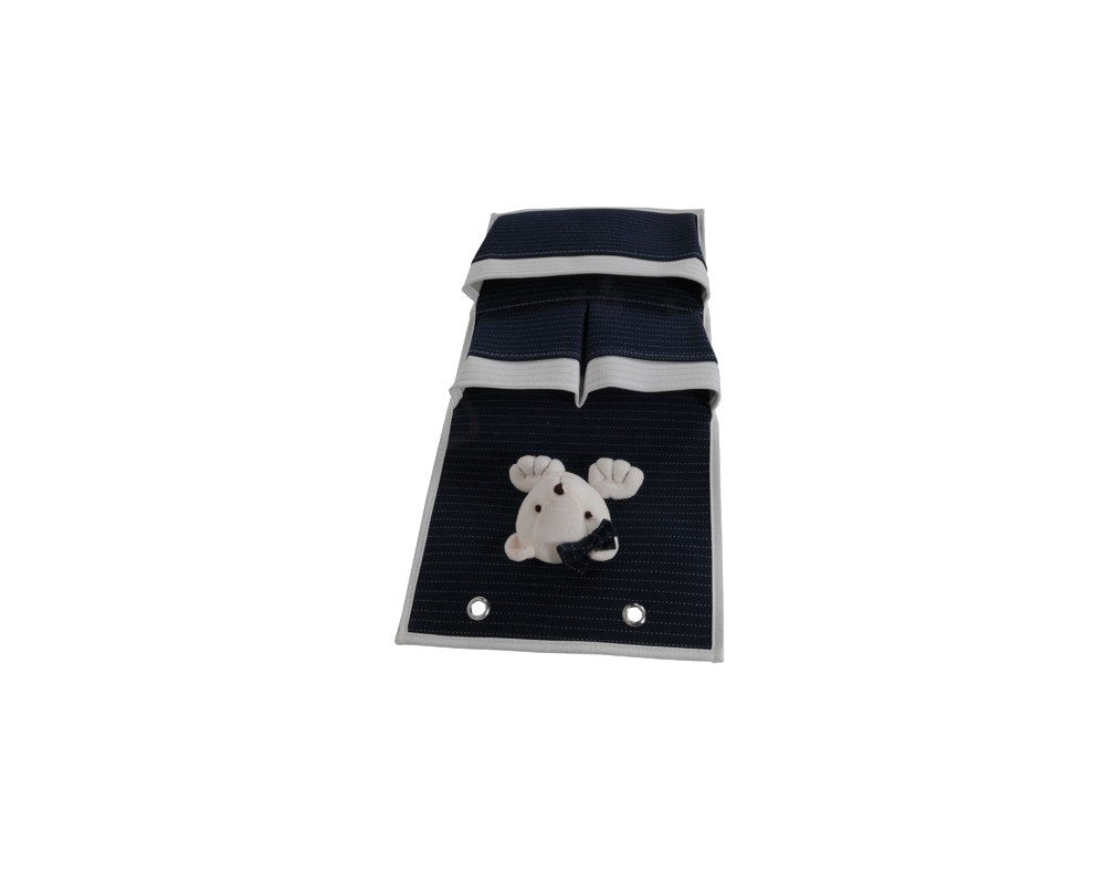 Set of Two Black And White Fabric Wall Hanger HomeRoots