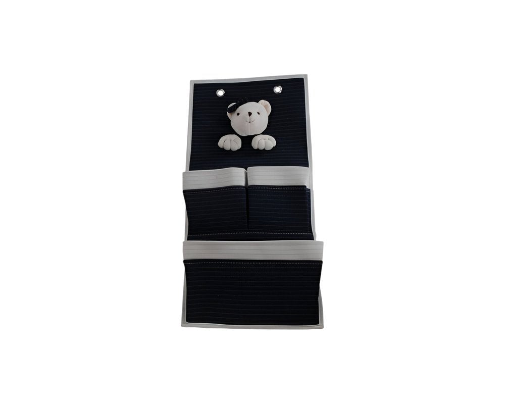 Set of Two Black And White Fabric Wall Hanger HomeRoots