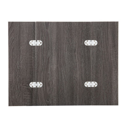 25" Silver And Gray Expandable Rectangular End Table HomeRoots