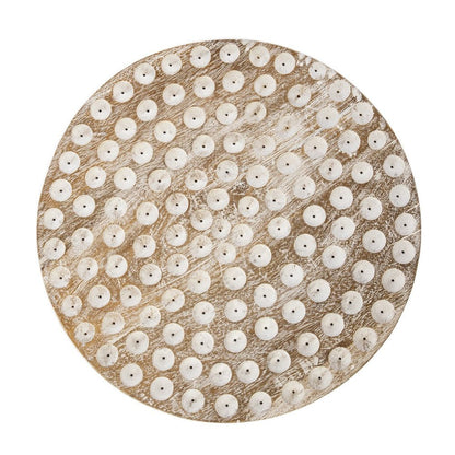 18" Washed White Solid Wood Round End Table HomeRoots
