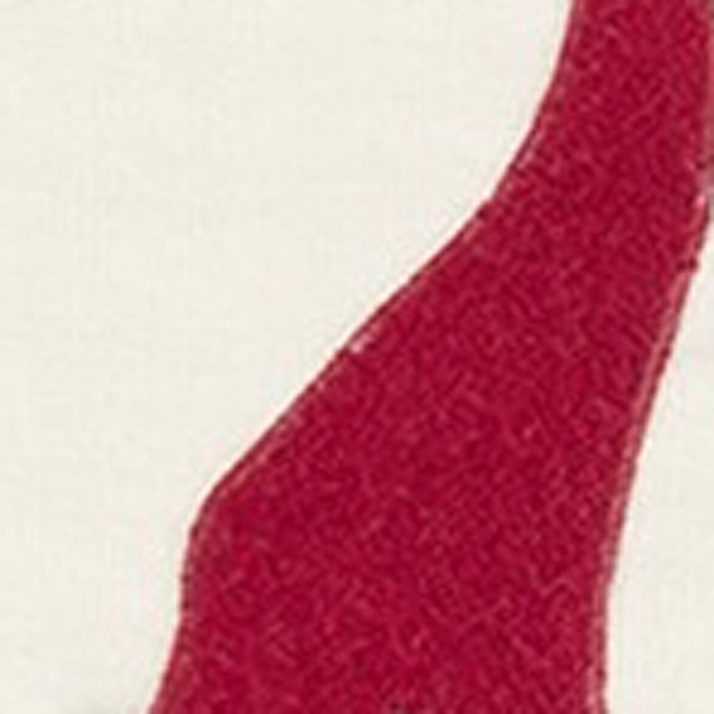 14" X 20" Red And Ivory Cotton Christmas Gnomes Throw Pillow With Embroidery — view 2