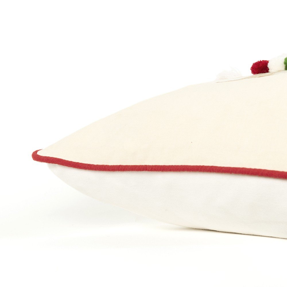 Red Polar Bear Dimensional Throw Pillow — view 3
