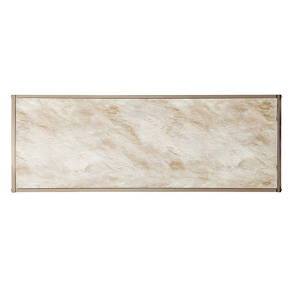 44" Champagne and Gold Faux Marble and Metal Frame Console Table HomeRoots