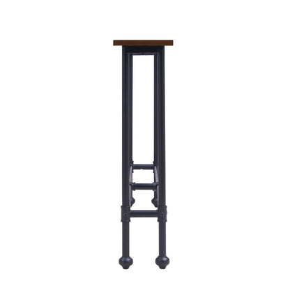 56" Espresso and Black Console Table HomeRoots