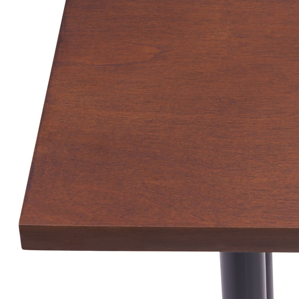56" Espresso and Black Console Table HomeRoots