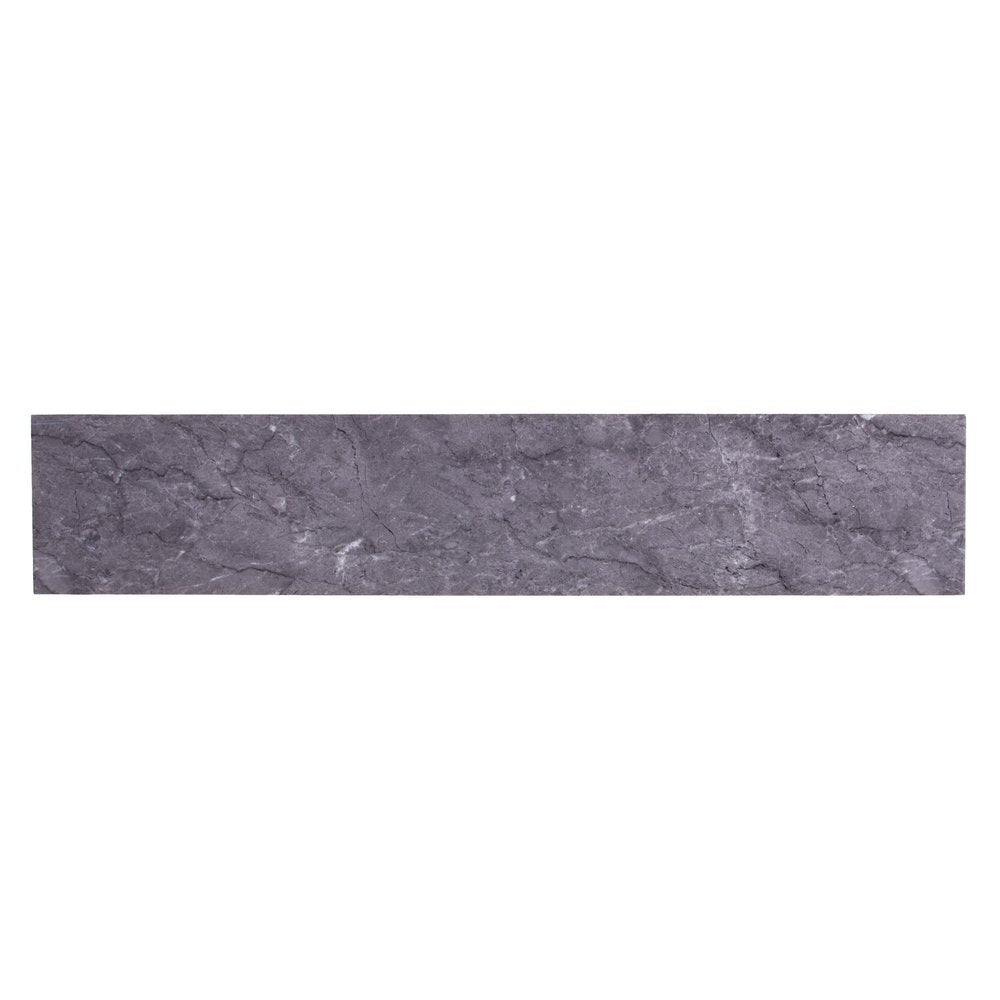 52" Gray and Gold Faux Marble and Metal A Frame Console Table HomeRoots
