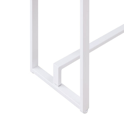 54" Gray Brown and White Sled Console Table HomeRoots