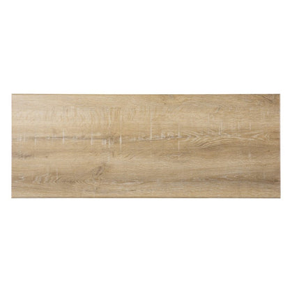 42" Natural Wood Floor Shelf Console Table With Two Shelves HomeRoots