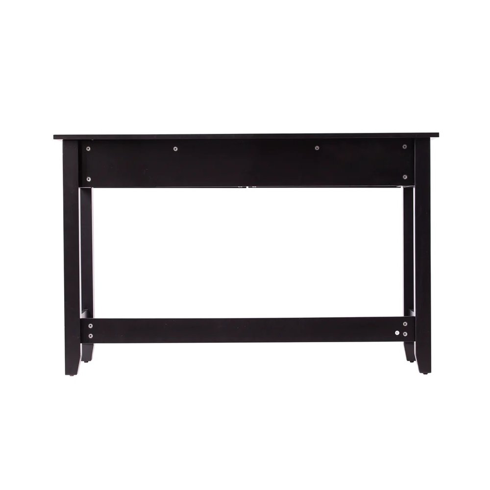 48" Black Console Table And Drawers HomeRoots