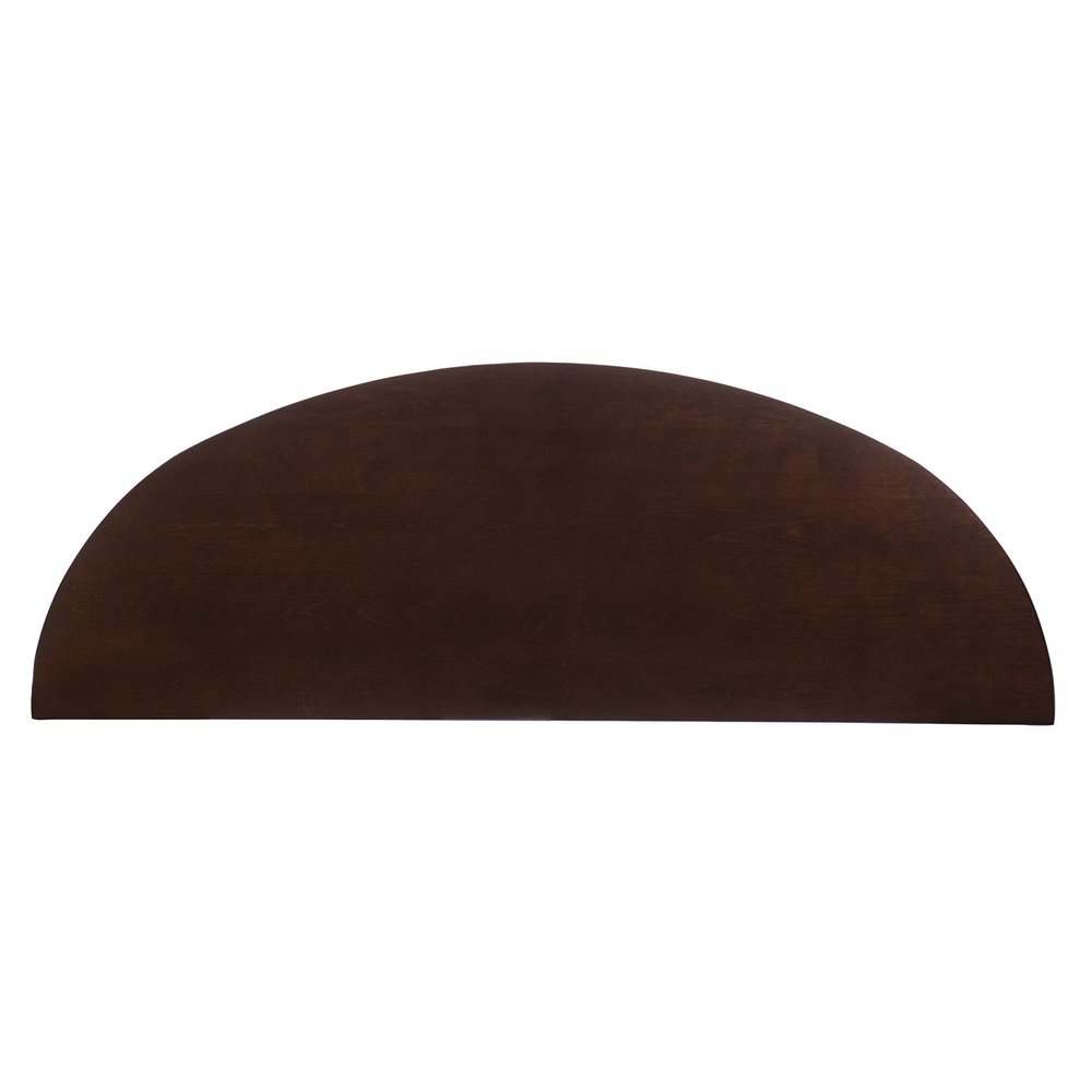 48" Brown Half Circle Console Table With Storage HomeRoots