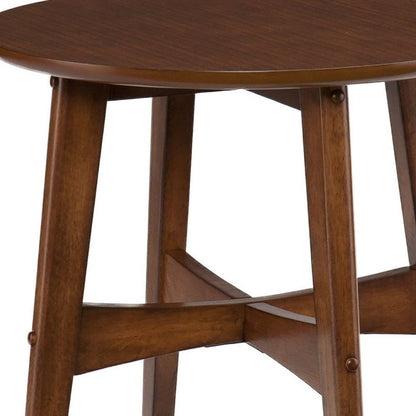 23" Brown Solid Wood End Table HomeRoots