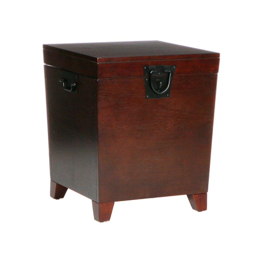 24" Brown Solid Wood And Manufactured Wood Square End Table HomeRoots