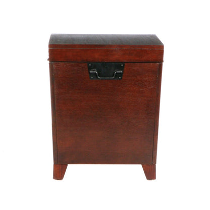 24" Brown Solid Wood And Manufactured Wood Square End Table HomeRoots