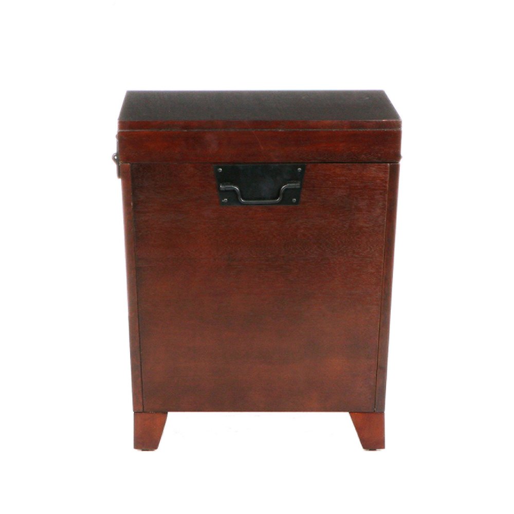 24" Brown Solid Wood And Manufactured Wood Square End Table HomeRoots