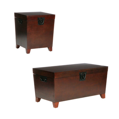 24" Brown Solid Wood And Manufactured Wood Square End Table HomeRoots