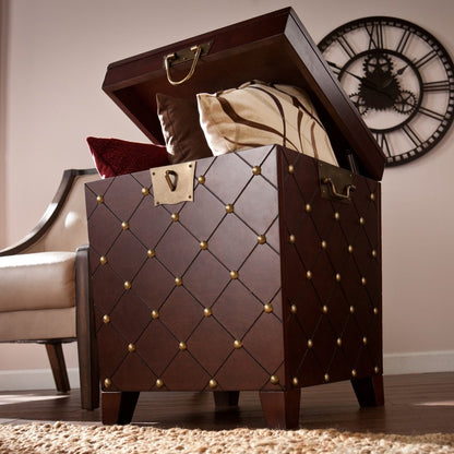 24" Brown Manufactured Wood Square End Table HomeRoots