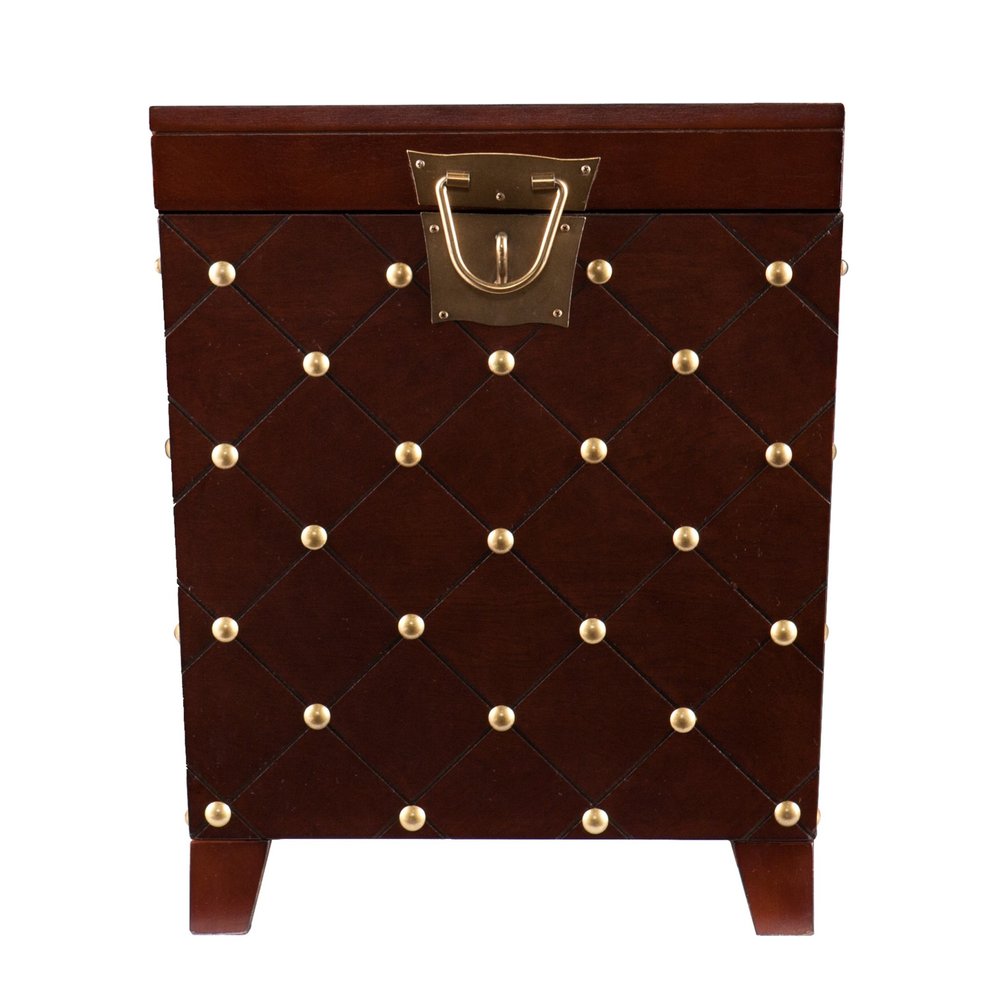24" Brown Manufactured Wood Square End Table HomeRoots