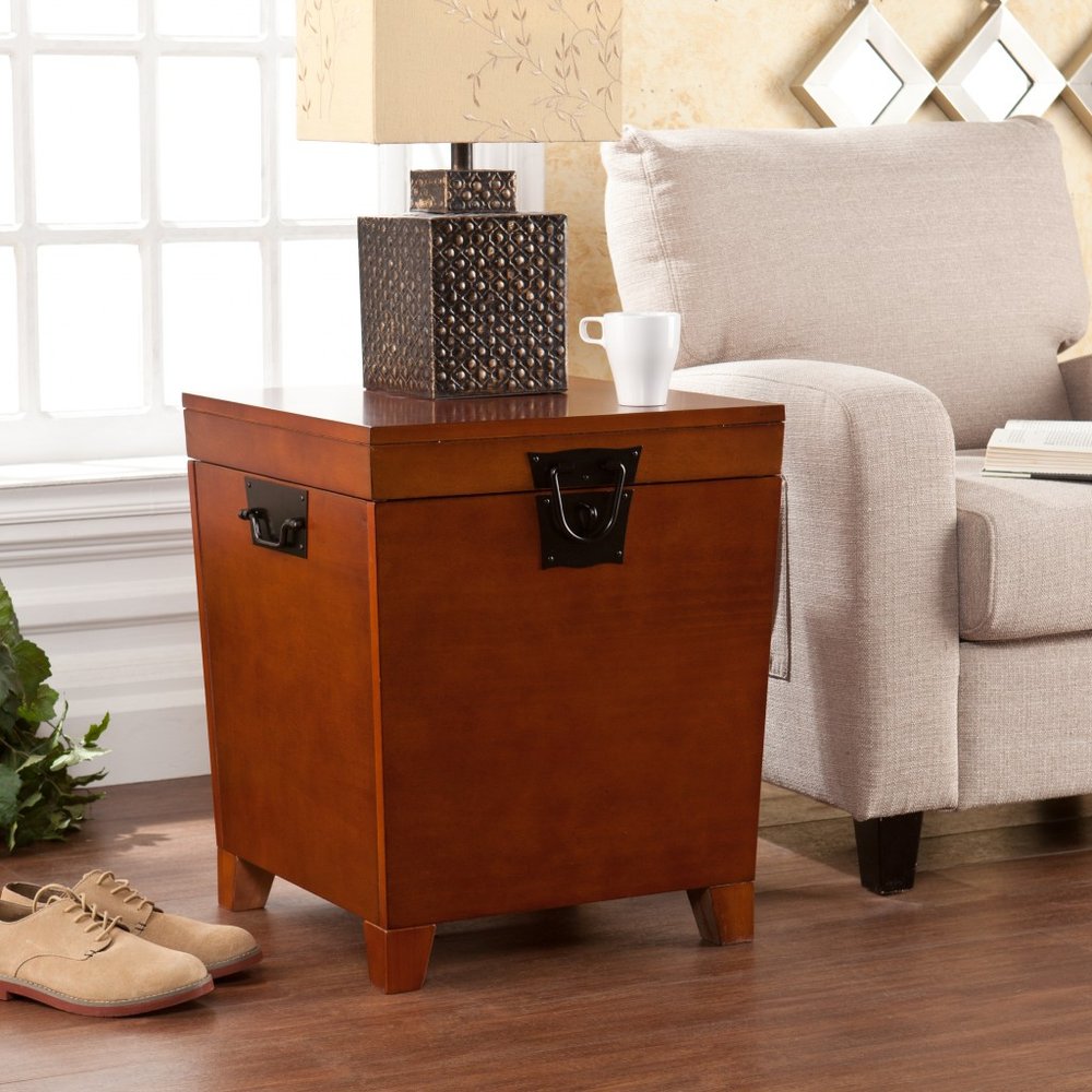 24" Brown Solid Wood Square End Table HomeRoots