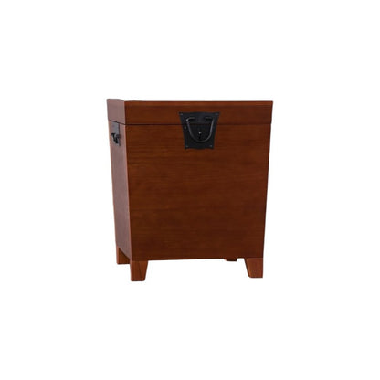 24" Brown Solid Wood Square End Table HomeRoots