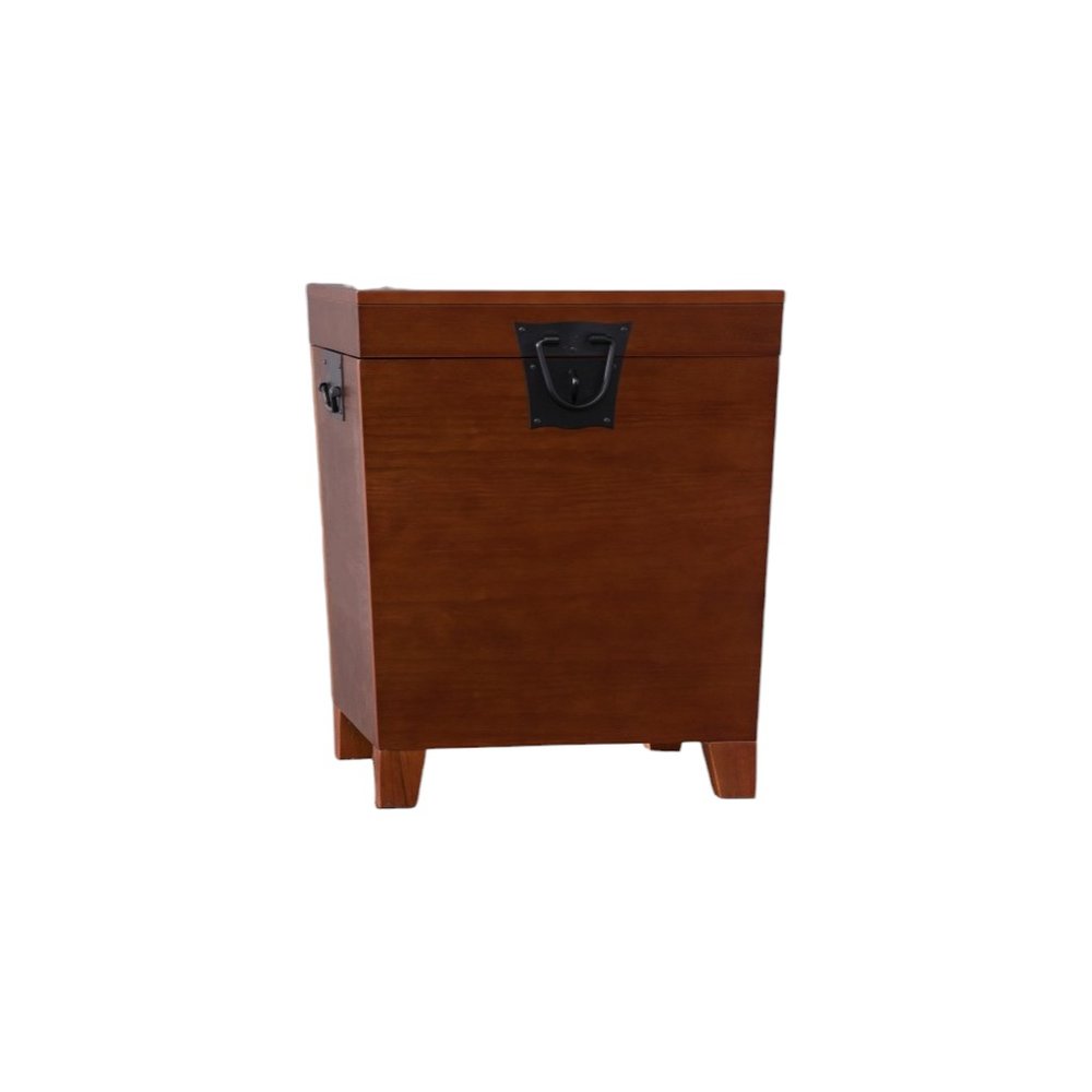 24" Brown Solid Wood Square End Table HomeRoots