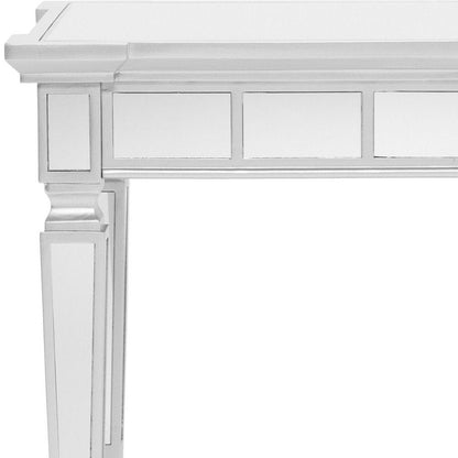 24" Silver Glass Square End Table HomeRoots