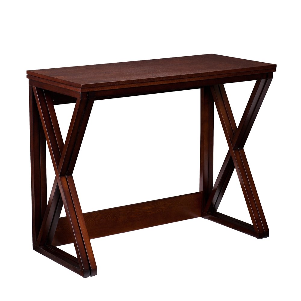 46" Brown Solid Wood A Frame Console Table HomeRoots