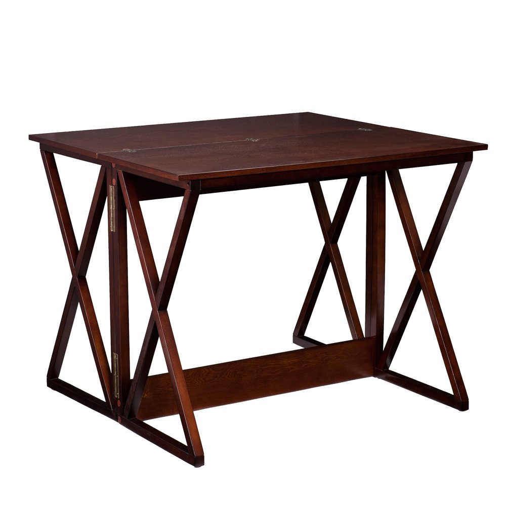 46" Brown Solid Wood A Frame Console Table HomeRoots