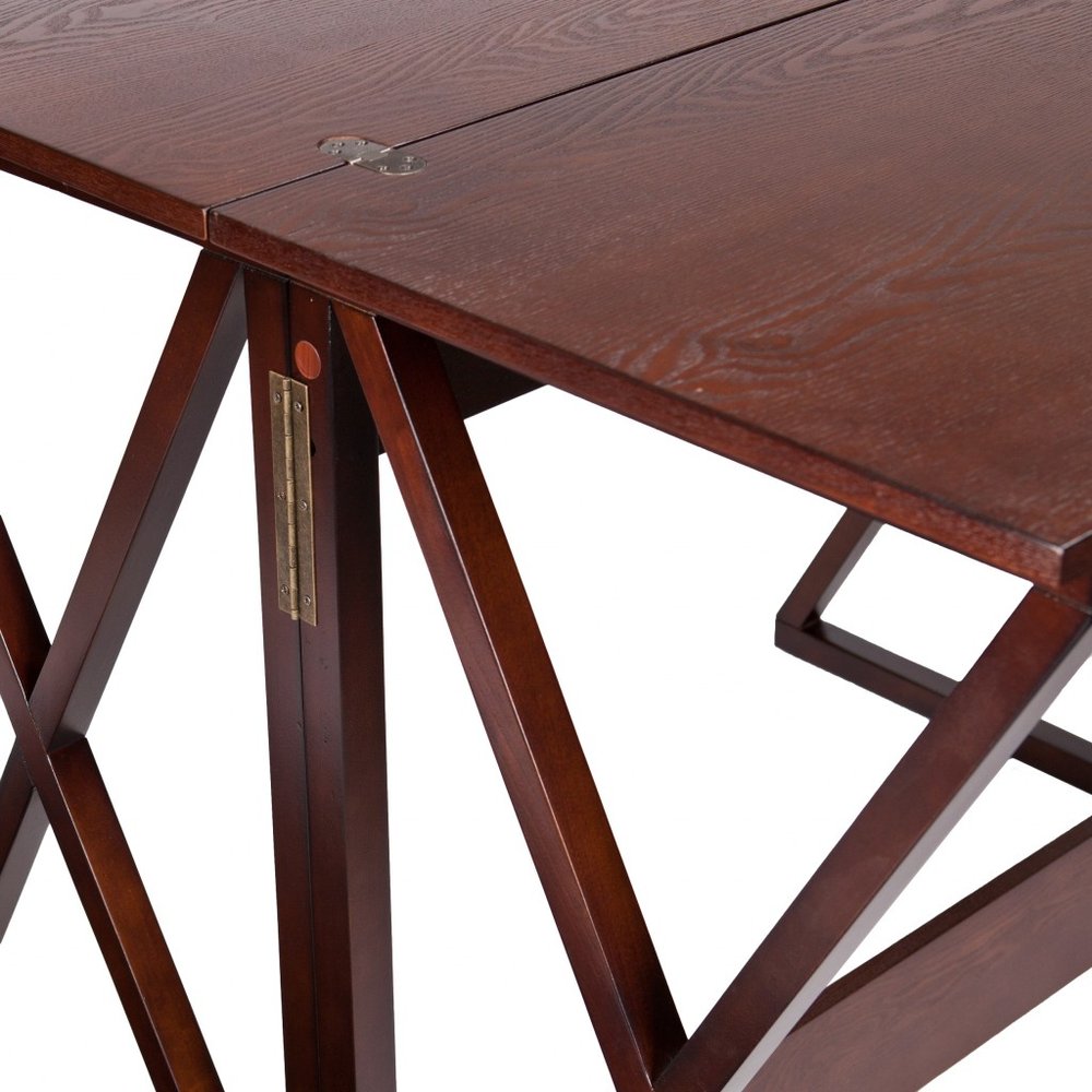 46" Brown Solid Wood A Frame Console Table HomeRoots