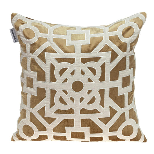 18" Gold Velvet Throw Pillow FurniFindUSA