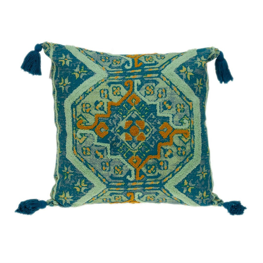 20" MULTICOLOR Cotton Blend Throw Pillow 4.0" (L) x 20.0" (W) x 20.0" (H) FurniFindUSA
