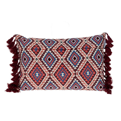 14" X 20" MULTICOLOR Cotton Blend Throw Pillow FurniFindUSA