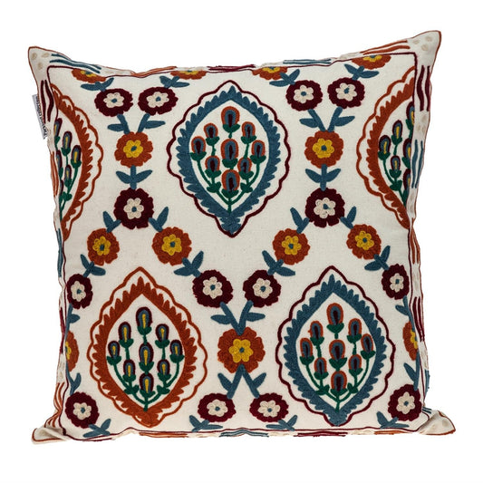 18" MULTICOLOR Cotton Blend Throw Pillow FurniFindUSA
