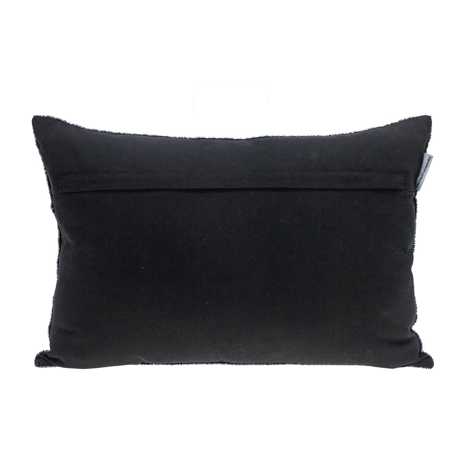 Shimmering Metallic Blue Beaded Luxury Throw Pillow FurniFindUSA