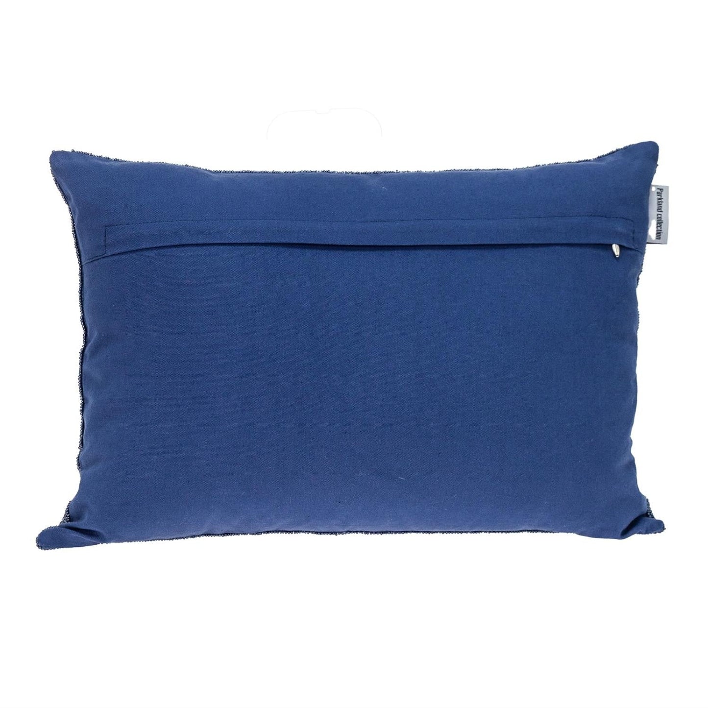 Shimmering Blue Beaded Luxury Throw Pillow FurniFindUSA