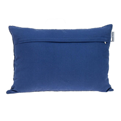 Shimmering Blue Beaded Luxury Throw Pillow FurniFindUSA
