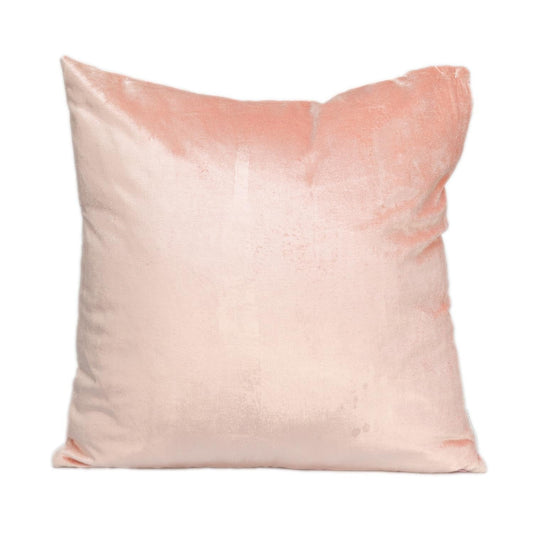 18" Pink Cotton Blend Throw Pillow FurniFindUSA