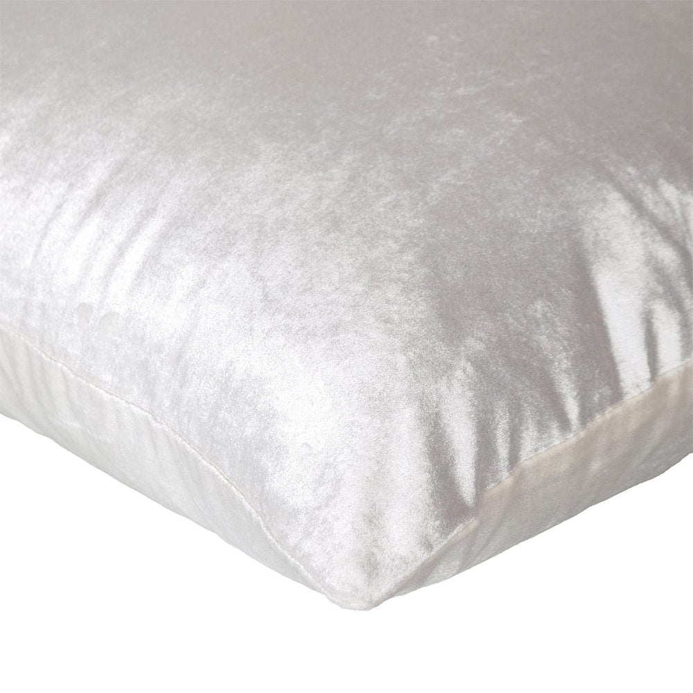 Classic 20" Solid Color White Soft Touch Throw Pillow — view 4