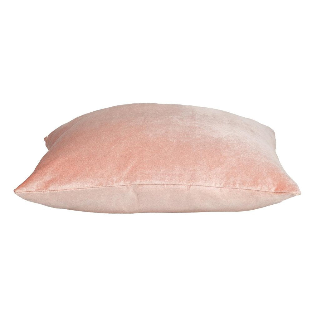 22" Pink Cotton Blend Throw Pillow — view 11