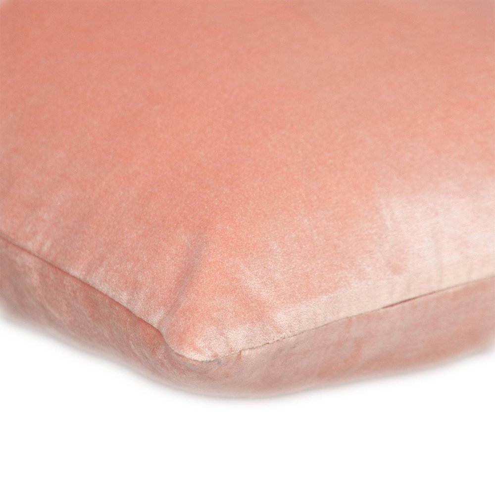 22" Pink Cotton Blend Throw Pillow — view 5