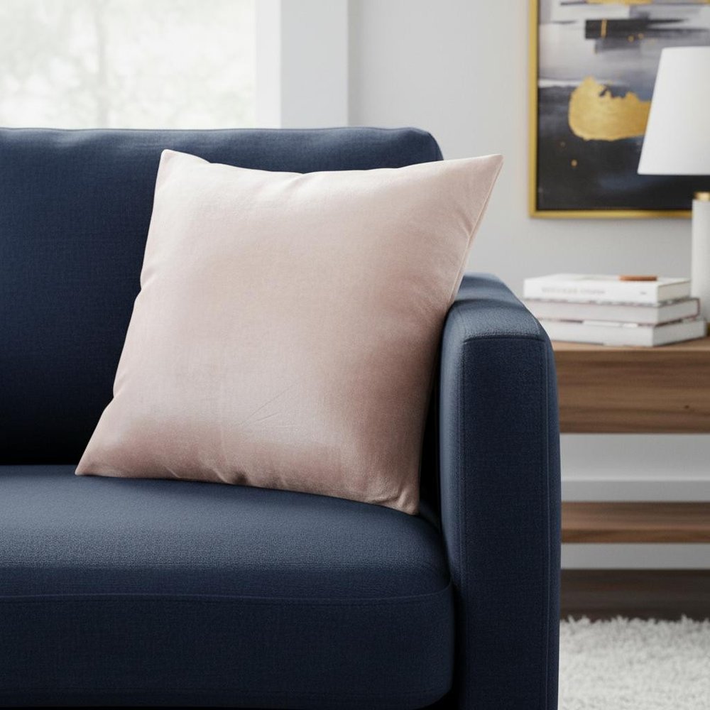 22" Pink Cotton Blend Throw Pillow — view 16